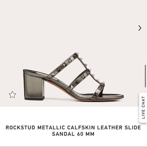 Valentino block heel sandal